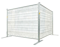 6' X 8' Round Pipe Galvanized Temporary Fence Panel