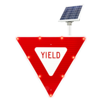 BlinkerSign Flashing LED Yield Sign