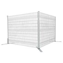 7' X 6' Protec Saferstack Galvanized Temporary Fence with Flat Feet (Rental)