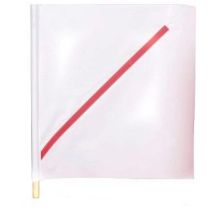 White Aerocade Airport Barricade Flag