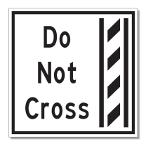 HOV-4R Do Not Cross Right (Overhead)