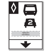 HOV-6 Lane Conversion Ahead (Overhead)