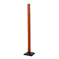 Impact Recovery Systems (IRS) Orange Open Top Black Cap Flexible Delineator Post