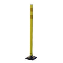 Impact Recovery Systems (IRS) Yellow Open Top Black Cap Flexible Delineator Post