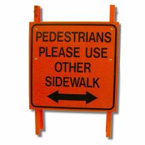 Pedestrians Use Other Sidewalk A-Frame