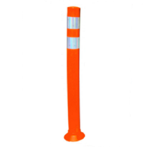 Pexco City Post SM Orange Flexible Delineator with Base