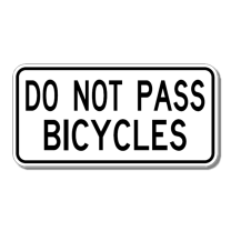 RB-66T Do Not Pass Bicycles Tab