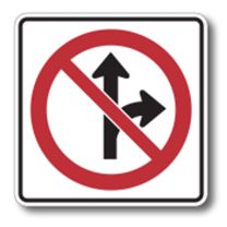 RB-13 No Straight Through/Right