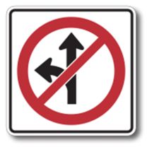RB-14 No Straight Through/Left