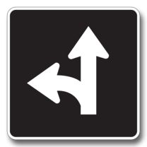 RB-43 Straight Through / Left Turn Only