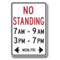 RB-54A NO STANDING WITH TIMES