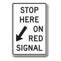 RB-78 Stop Here On Red Signal