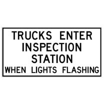 RB-96 Trucks Enter Inspection Station 