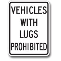 RC-3 Vehicles with Lugs Prohibited
