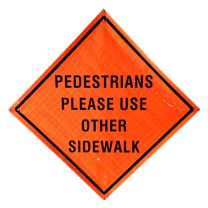 Pedestrians Use Other Sidewalk SB Roll-Up