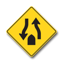 WA-35 DIVIDED ROAD ENDS 75cmX75cm