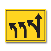 WA-53L TWO LEFT EXIT NEXT EXIT / THROUGH 120cmX150cm