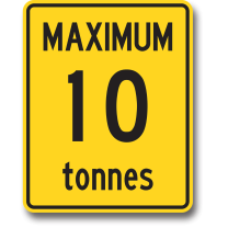 WA-63 MAXIMUM TONNES ADVISORY SINGLE WEIGHT 60cmX75cm