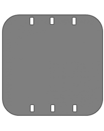 BLANK PORTRAIT 38X45 STL 16GA GALVANIZED [LONDON TRANSIT SIGN]