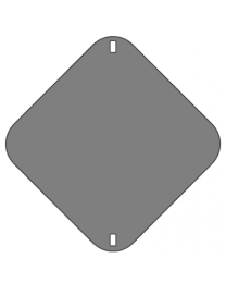 BLANK DIAMOND 45X45 STL 16GA GALVANIZED