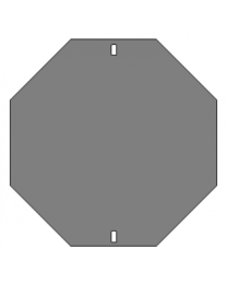 BLANK OCTAGON 60X60 STL 16GA GALVANIZED [STOP SIGN]