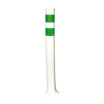 Pexco City Post SM White Flexible Delineator with Base