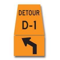 TC-10EL DETOUR DIVERSION LEFT AHEAD 