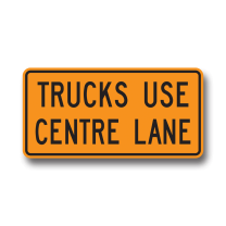 TC-11T TRUCKS USE CENTRE LANE TAB 45cmX75cm
