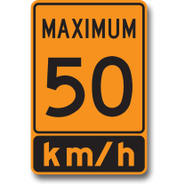 TC-36 MAXIMUM SPEED ADVISORY 60cmX90cm