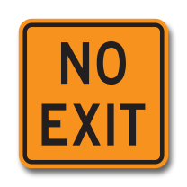 TC-39 NO EXIT 45cmX45cm