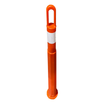 TC-51C 42" Moveable Delineator Post with White Reflective Stripe