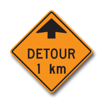 TC-5A DETOUR AHEAD 1KM