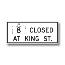 TC-66 HIGHWAY SECTION CLOSED 120cmX210cm