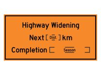 TC-81B CONTRACT INFO HIGHWAY WIDENING 120cmX210cm