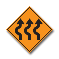 TC-9L3 DIVERSION WARNING 3 LEFT 120cmX120cm