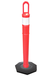  TC-51C 42" Orange Stackable Handle Top with White Stripe (Rental)