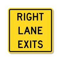 WA-56R Right Lane Exits Non-Freeway