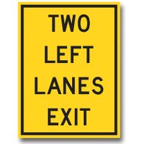 WA-57L Two Left Lanes Exit Non-Freeway
