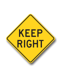 WB-6 KEEP RIGHT 60cmX60cm