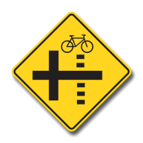 WC-37R Bicycle Crossing Side Street Right